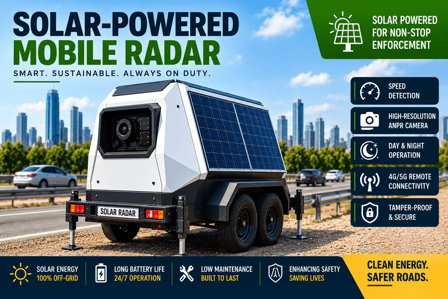 ISER Mobile Radar deployed on a live corridor