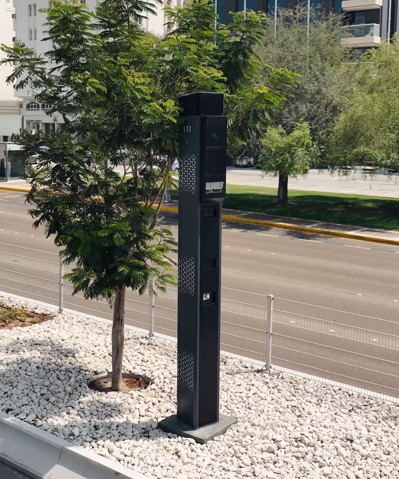 Intelligent Speed Enforcement Radar installation