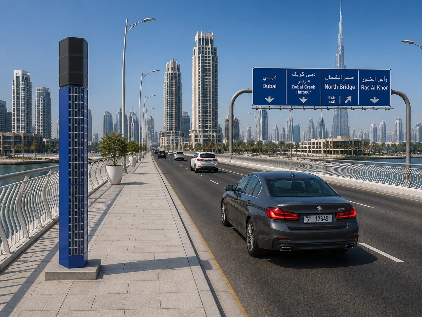 Solar Intelligent Enforcement Radar installation