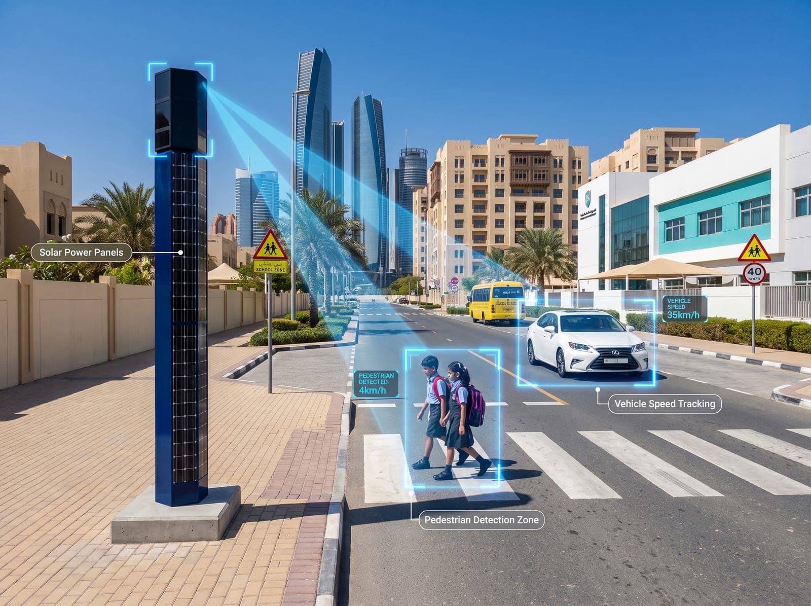 Safe-Zone — School Zone Speed Regulation deployed on a live corridor